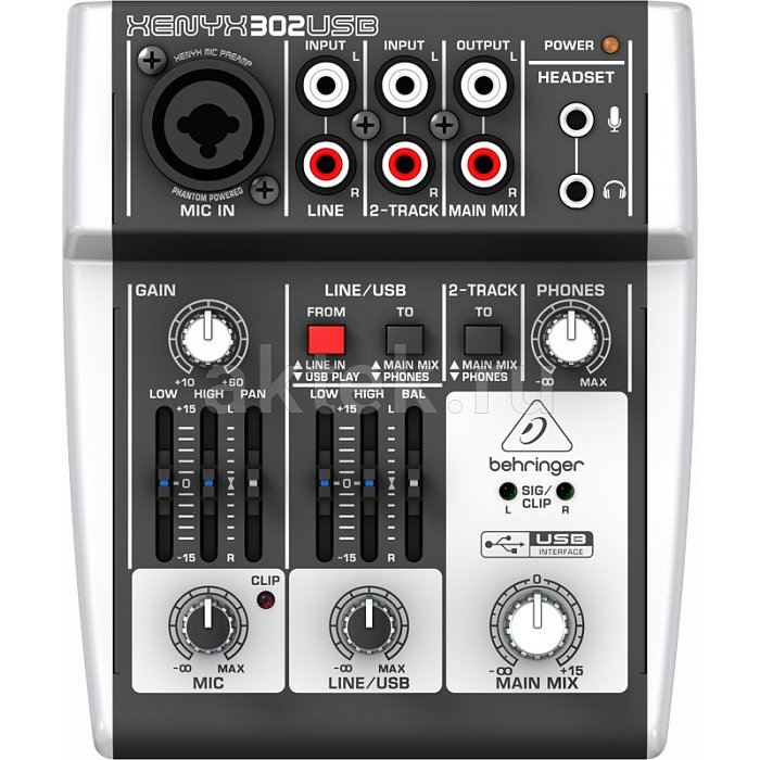 Микшерный пульт Behringer 302USB
