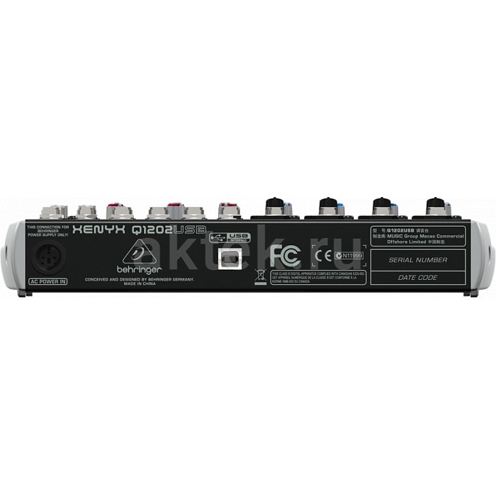 Микшерный пульт Behringer Xenyx Q1202USB 3