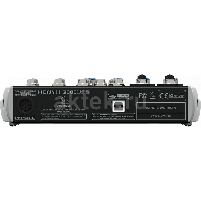 Микшерный пульт Behringer Xenyx Q802USB 3