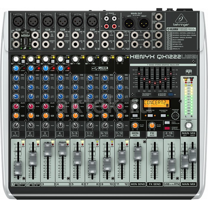 Микшерный пульт Behringer Xenyx QX1222USB
