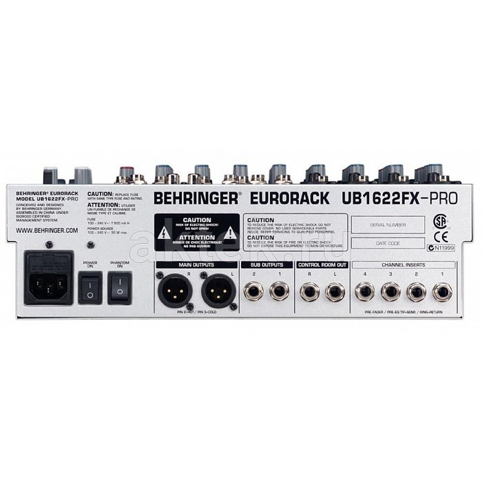 Микшерный пульт Behringer UB1622FX-PRO 3