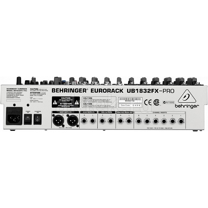 Микшерный пульт Behringer UB1832FX-PRO 3