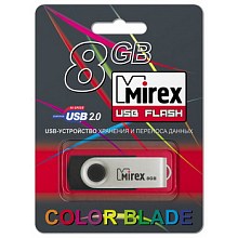 USB флешка Mirex Swivel Rubber Black 8Гб 2