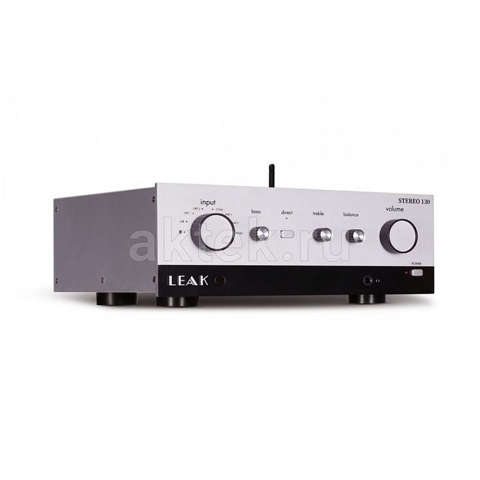 Leak Stereo 130 Silver интегральный стереоусилитель, 2×45 Вт, Bluetooth aptX 3