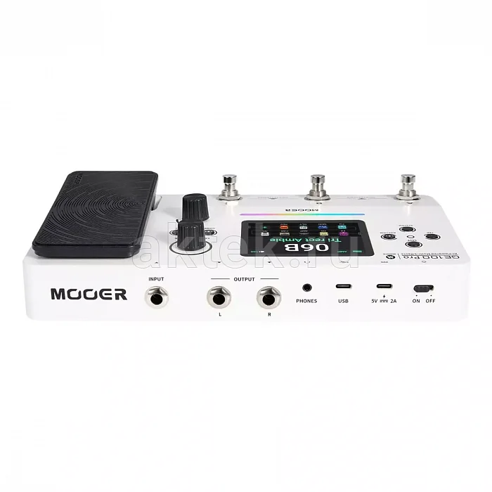 Mooer GE100 Pro гитарный процессор, 200 эффектов, 110 усилителей, AI-EQ 4