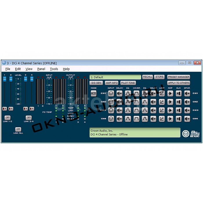 Crown DCi2|2400N усилитель 2-канальный с DSP и BLU Link 3