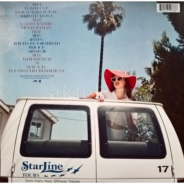Виниловая пластинка LANA DEL REY - HONEYMOON 180 GRAM BLACK VINYL 12" 2