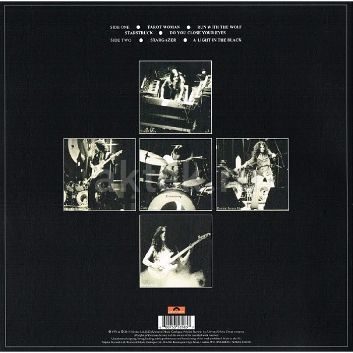 Виниловая пластинка RAINBOW - RISING 180 GRAM BLACK VINYL 12" 3