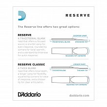 Трости для кларнета D`ADDARIO WOODWINDS DCR1035 RESERVE BB CL - 10 PACK - 3.5 2