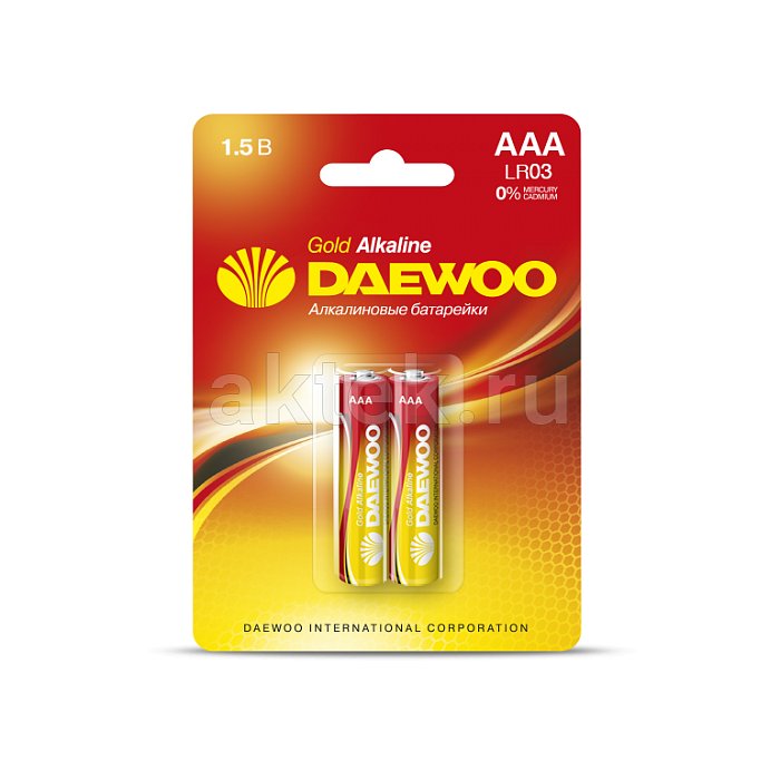 Батарейка ААА DAEWOO GOLD Alkaline LR03GA-2B
