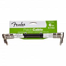 Кабель коммутационный FENDER 6`` PATCH CABLE 2 PACK BLACK 3