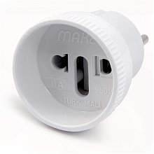 Переходник на европейскую розетку Makel 10009