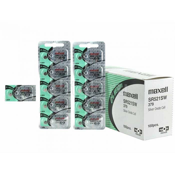 Часовая батарейка MAXELL SR521SW 379 4