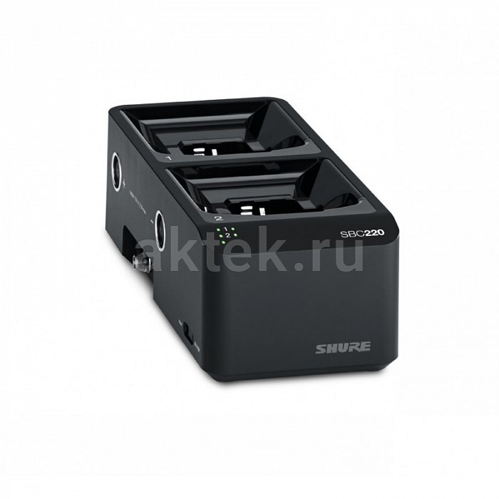 SHURE SBC220-E Зарядник для акуумулятора на 2 шт. SB900A