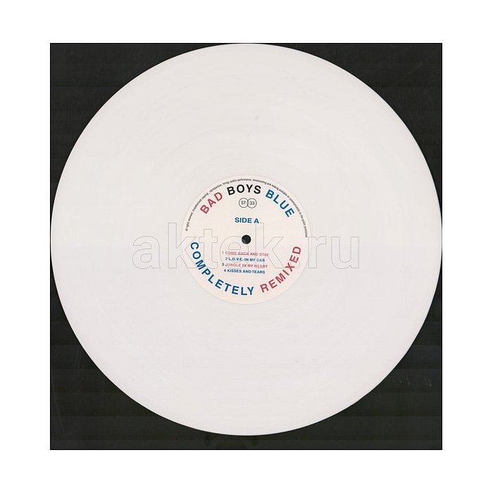 Виниловая пластинка BAD BOYS BLUE - COMPLETELY REMIXED 180 GRAM WHITE VINYL 12" 4