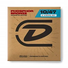 Dunlop DAP1047J Phosphor Bronze струны для 12-струнной акустической гитары