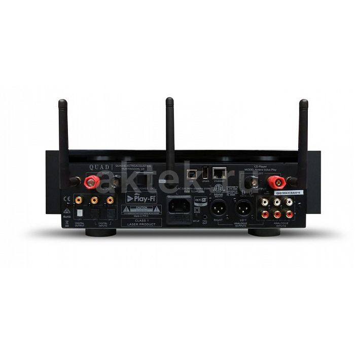 Quad Artera Solus Play Aluminium Black сетевой усилитель 2×75 Вт 7