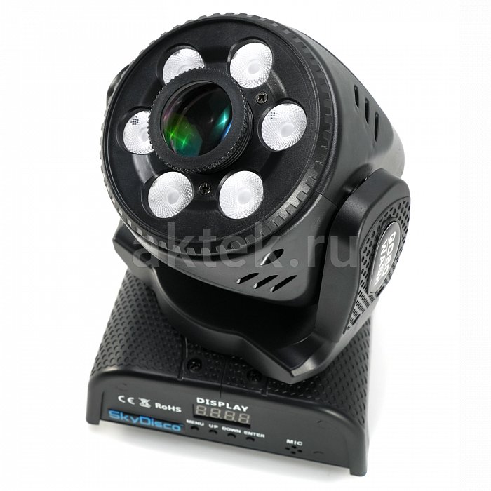 Вращающаяся голова SkyDisco Gobo RGBW 12