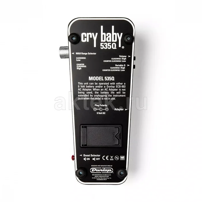 Dunlop 535Q Cry Baby Multi-Wah гитарная wah-педаль 4