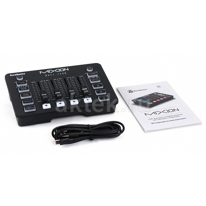 AuraSonics MIXION USB-аудиоинтерфейс, микшер, для геймеров и стримеров 3