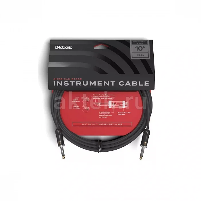 D’Addario PW-AMSG-10 инструментальный кабель, 3,05 м 4