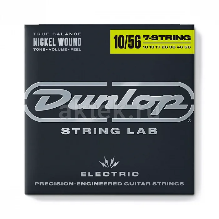 Dunlop DEN1056-7 Electric Guitar комплект струн, калибр 10-56