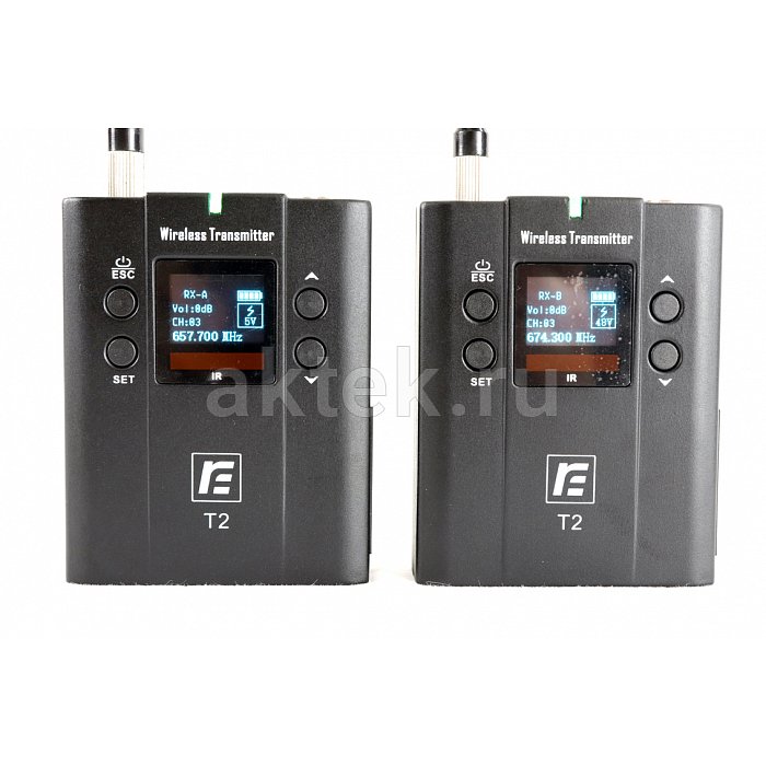 RFIntell QL7R/T2-A 651,800-683,400 МГц 2-канальная радиосистема 3
