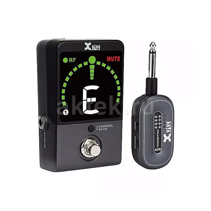 Xvive P58 гитарная радиосистема-педаль с тюнером, 5,8 GHz, 30 м