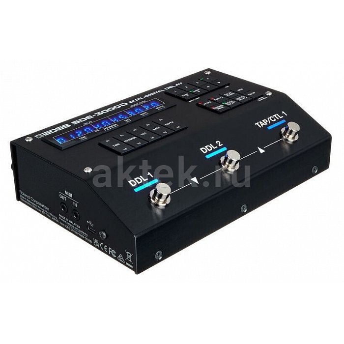 Гитарная педаль дилея Boss SDE-3000 Dual Delay 9