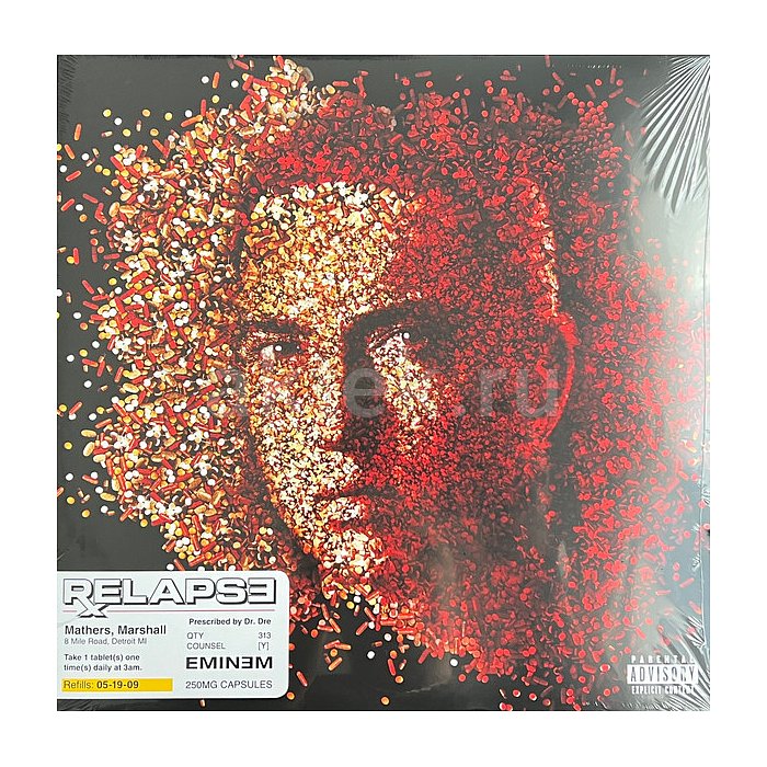 Виниловая пластинка EMINEM - RELAPSE 180 GRAM BLACK VINYL 12"
