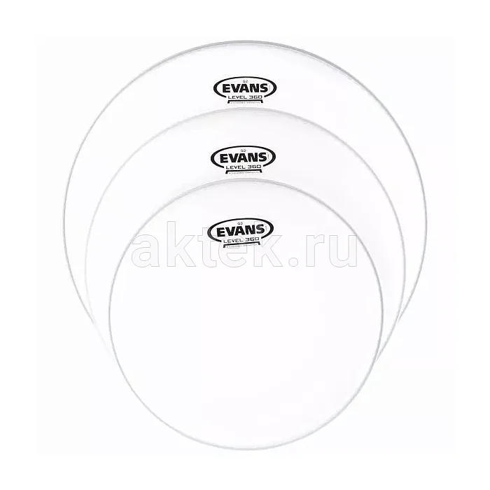 Evans ETP-G2CTD-F комплект двухслойных пластиков томов, 10″/12″/14″ 8