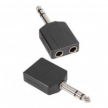 Adam Hall 7546 Black адаптер 2×TRS6.3-F-stereo–TRS6.3-M-stereo
