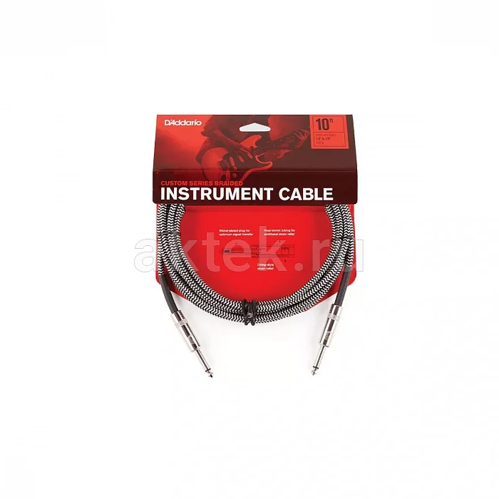 D’Addario PW-BG-10BG инструментальный кабель, 3,05 м 3