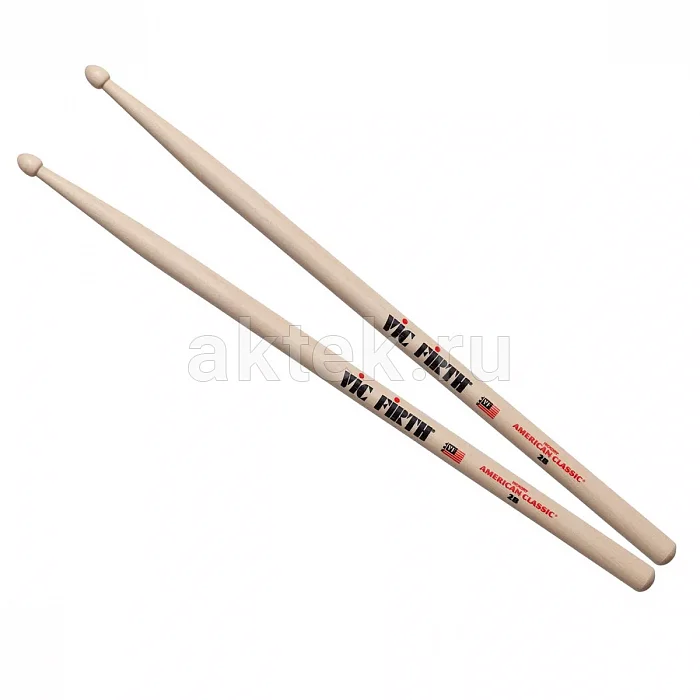 Vic Firth 2B барабанные палочки, орех 2