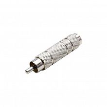 Adam Hall 7541 Silver адаптер TS6.3-F–RCA-M