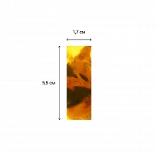 Металлизированное конфетти 17x55мм золото 1кг 2