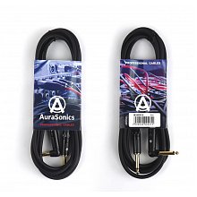 AuraSonics J63J63R-3 гитарный кабель Jack TS 6,3 мм - угловой Jack TS