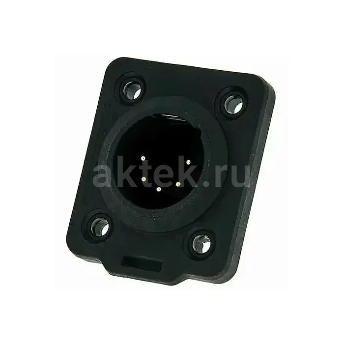 Neutrik NC5MDX-TOP панельный разъем XLR male, чёрный