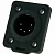 Neutrik NC5MDX-TOP панельный разъем XLR male, чёрный