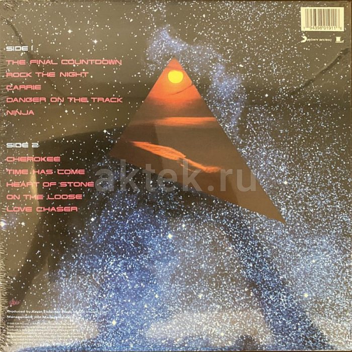 Виниловая пластинка EUROPE - THE FINAL COUNTDOWN 180 GRAM COLORED VINYL 12" 2
