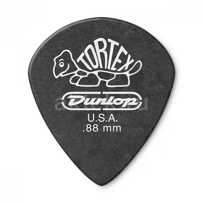 Dunlop 482P088 Tortex Pitch Black Jazz медиаторы, 0,88 мм