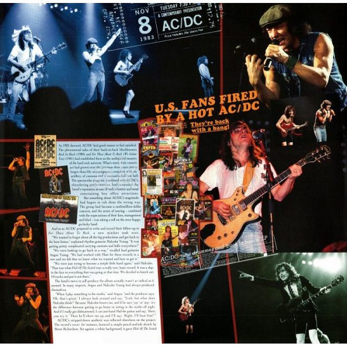 Виниловая пластинка AC/DC - FLICK OF THE SWITCH 180 GRAM BLACK VINYL 12" 3