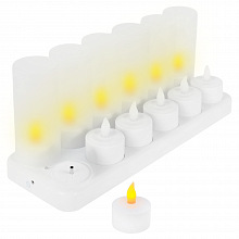 Набор чайных светодиодных свечей на аккумуляторе LED Candle 12 шт.