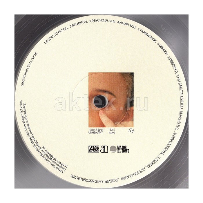 Виниловая пластинка ANNE-MARIE - UNHEALTHY 180 GRAM CLEAR VINYL 12" 3
