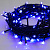 Гирлянда нить (черный провод) NEON-NIGHT 100x3,7 Вт LED 10м синий