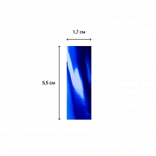Металлизированное конфетти 17x55мм синий 1кг 2