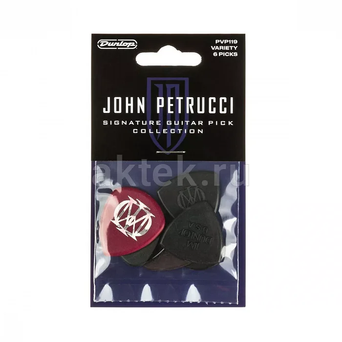 Dunlop PVP119 Variety John Petrucci 6Pack медиаторы, 6 шт