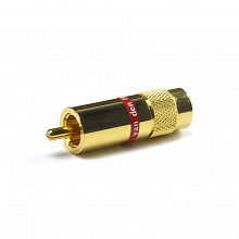 Van den Hul C-9.0 Gold/Red RCA-разъём, позолоченный, для аудиокабеля