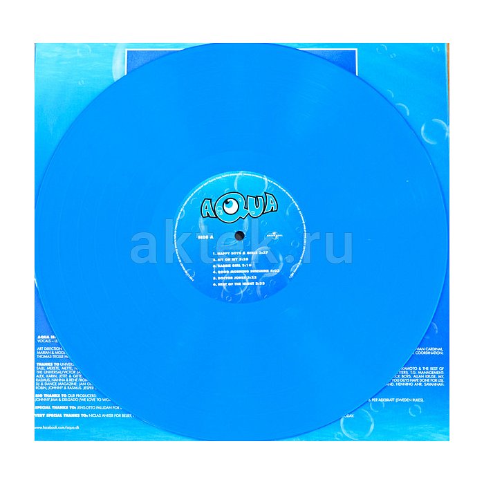 Виниловая пластинка AQUA - AQUARIUM 180 GRAM BLUE VINYL 12" 3