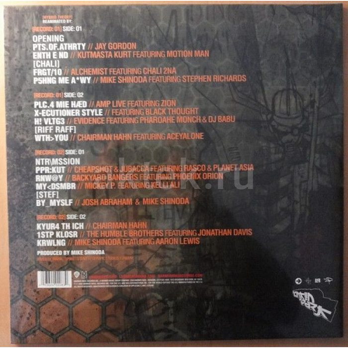 Виниловая пластинка LINKIN PARK - REANIMATION 180 GRAM BLACK VINYL 12" 2